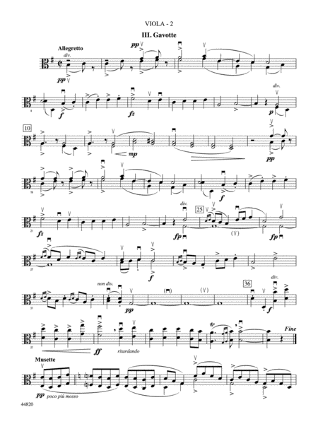 The Holberg Suite: Viola