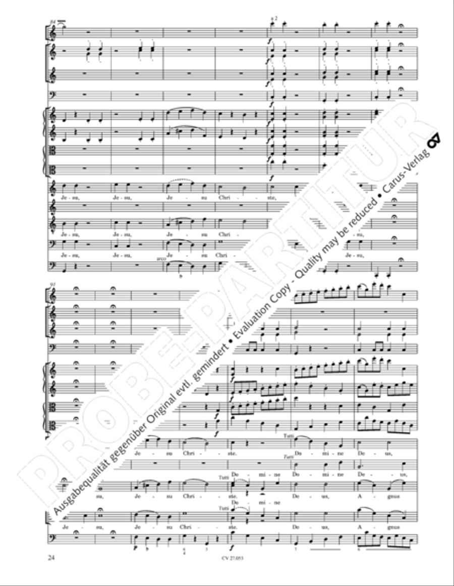 Creation Mass in A-major after Joseph Haydn (Schopfungsmesse in A nach Joseph Haydn) 4-Part scores gallery preview page 25
