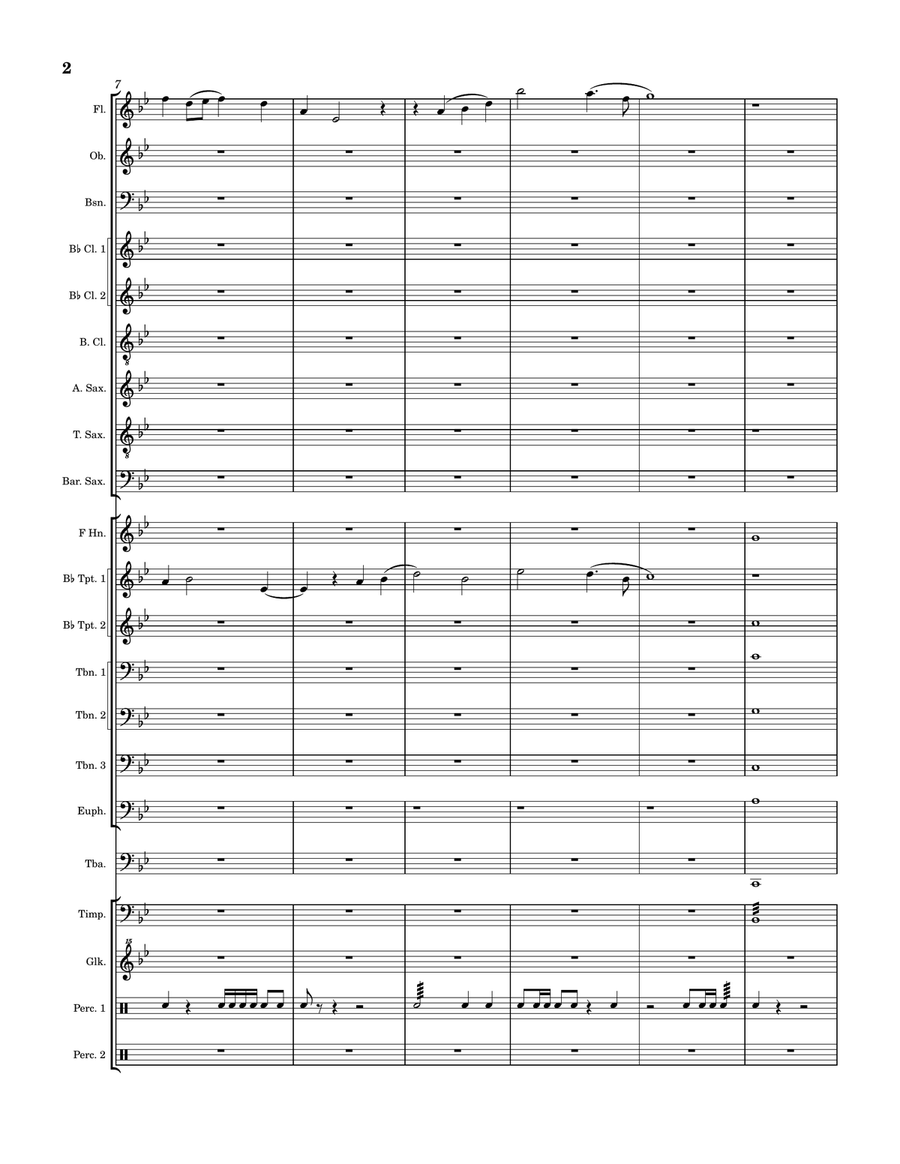 Dreamland (all parts and score) - Score Only Concert Band scores gallery preview page 2