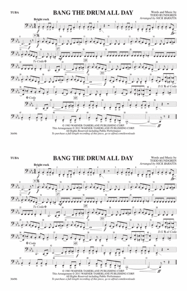 Bang the Drum All Day: Tuba