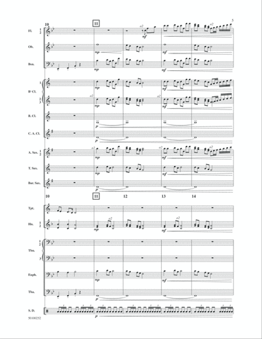 Just Passin' Thru Concert Band scores gallery preview page 5