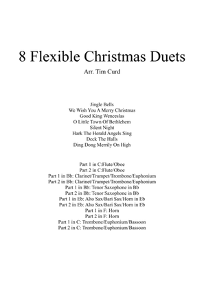 Book cover for 8 Flexible Christmas Duets