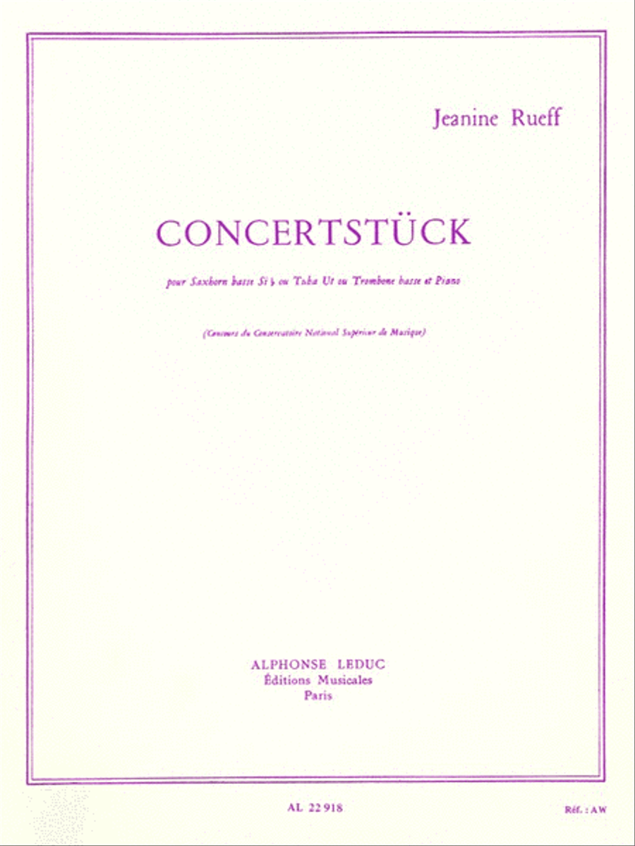 Concertstuck (c Or B Flat) (tuba & Piano) Tuba scores gallery preview page 1