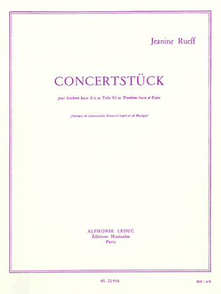 Book cover for Concertstuck (c Or B Flat) (tuba & Piano)