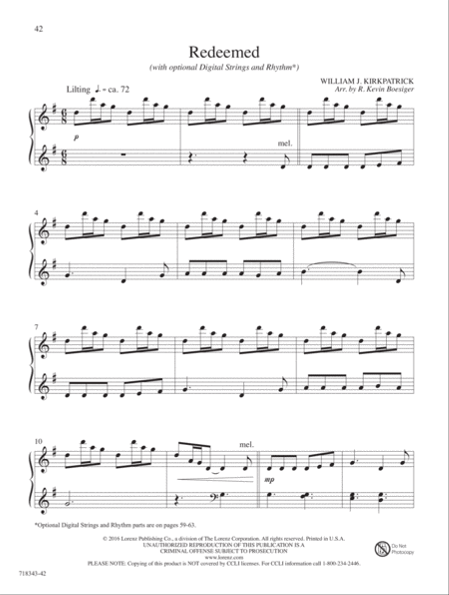 My Redeemer Piano Solo scores gallery preview page 23