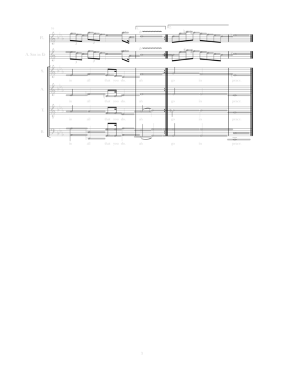 In the stillness Chopin SATB with descant 4-Part scores gallery preview page 3
