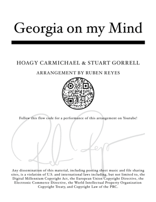 Book cover for Georgia On My Mind