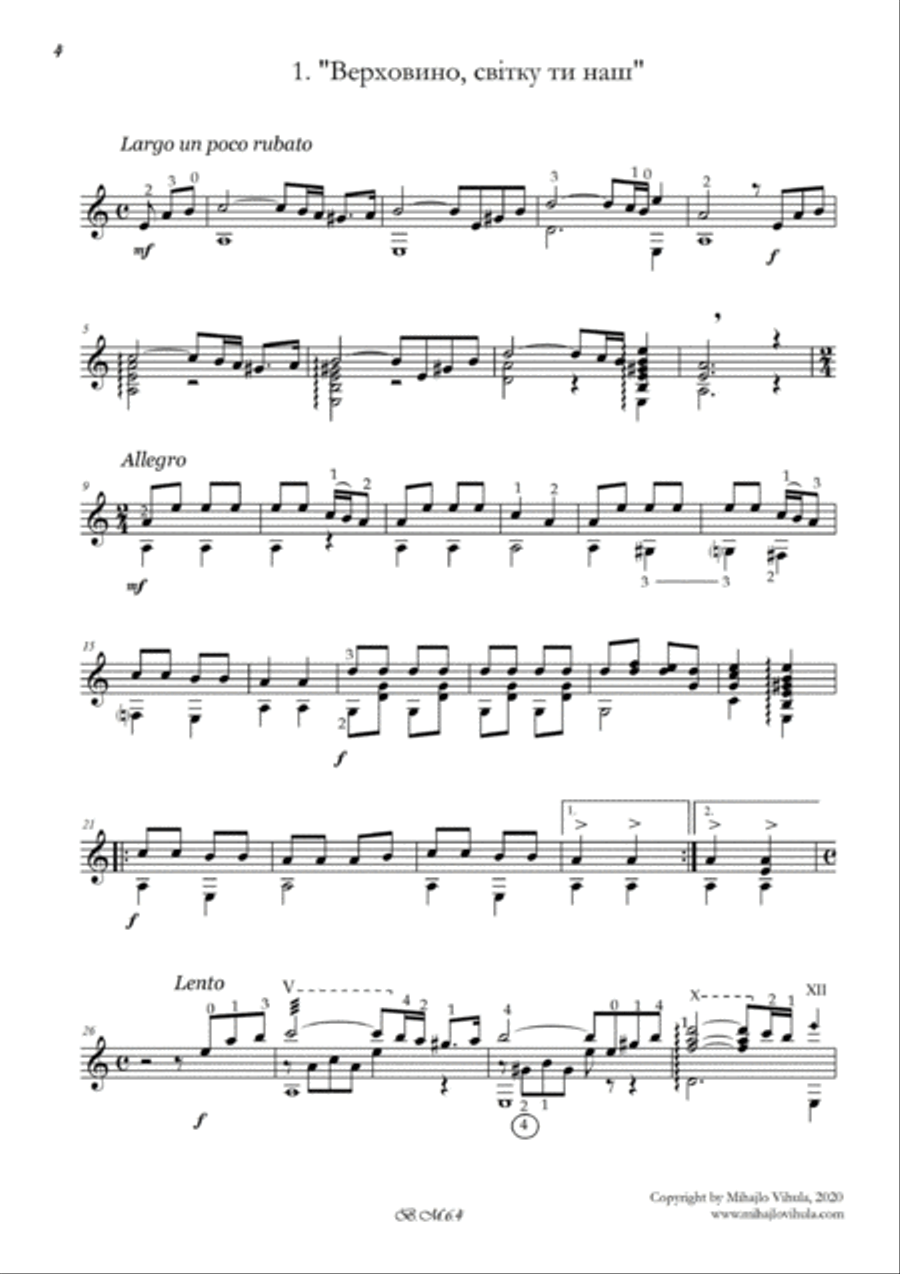 "KUSCH KALYNY" op.6