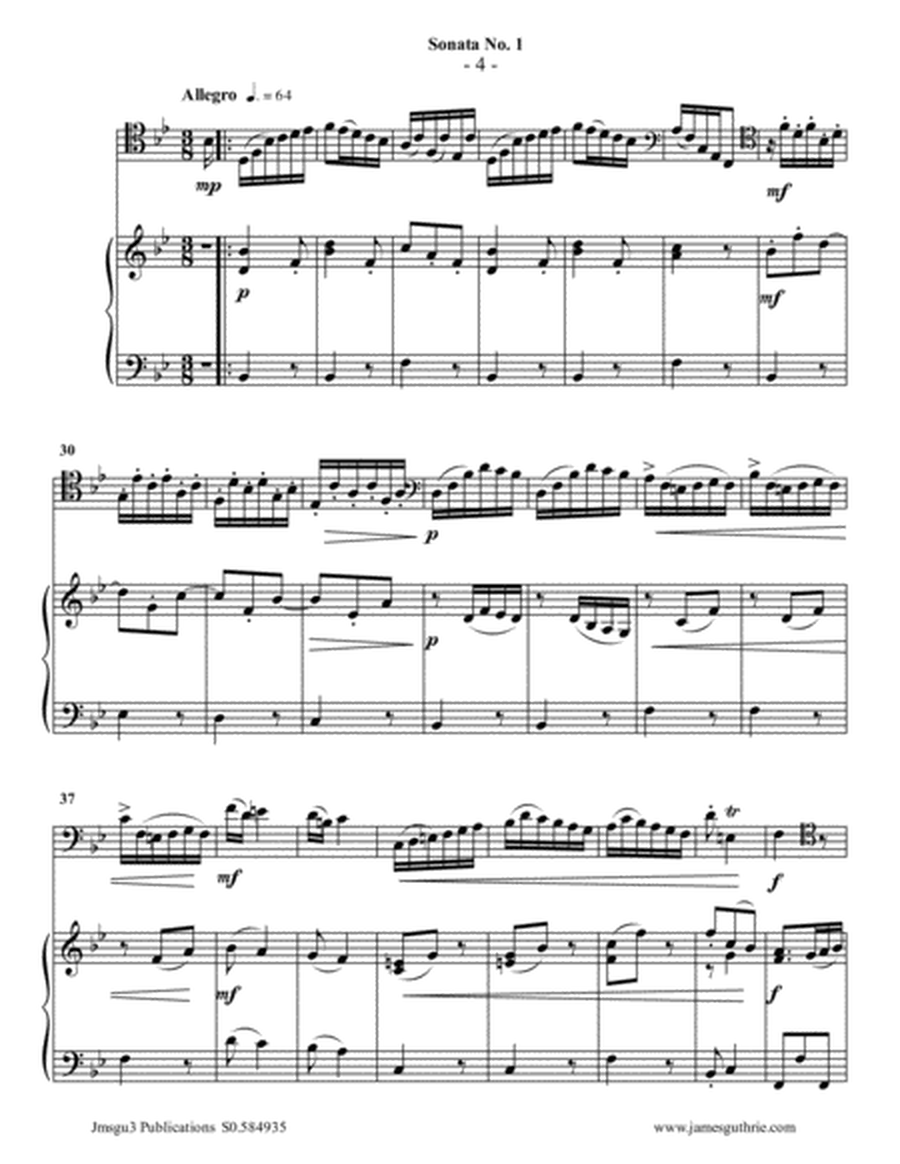 Vivaldi: Sonata No. 1 for Cello & Piano image number null