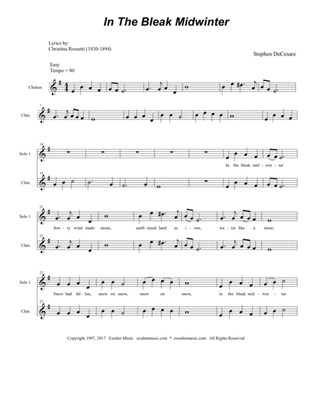 In The Bleak Midwinter (Solo with SATB)