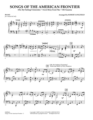 Songs Of The American Frontier - Piano