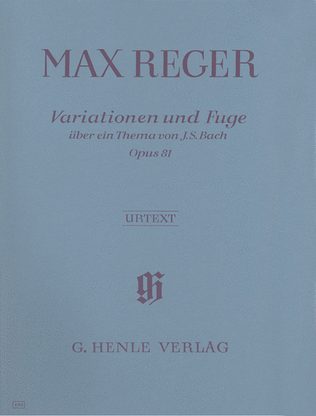 Book cover for Variations and Fugue on a Theme by J.S. Bach Op. 81