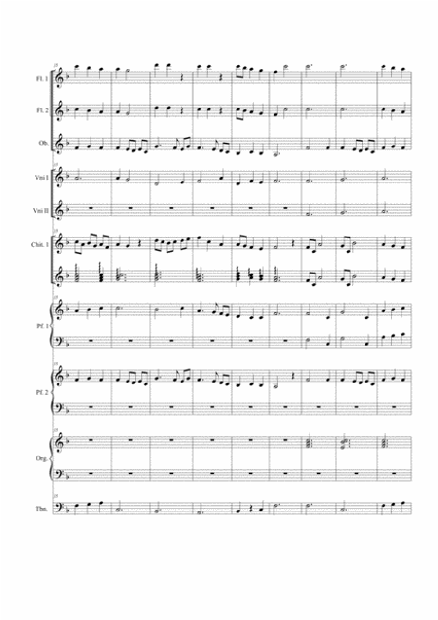 Dona nobis pacem. School ensamble Small Ensemble scores gallery preview page 5