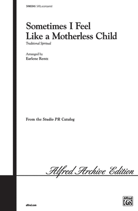 Book cover for Sometimes I Feel Like A Motherless... - SATB