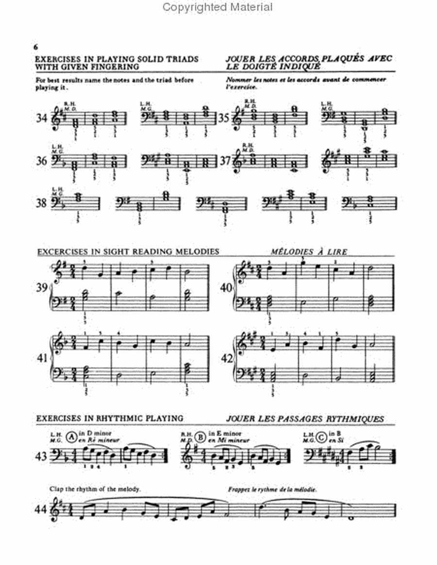 Practical Sight Reading Exercises for Piano Students, Book 4