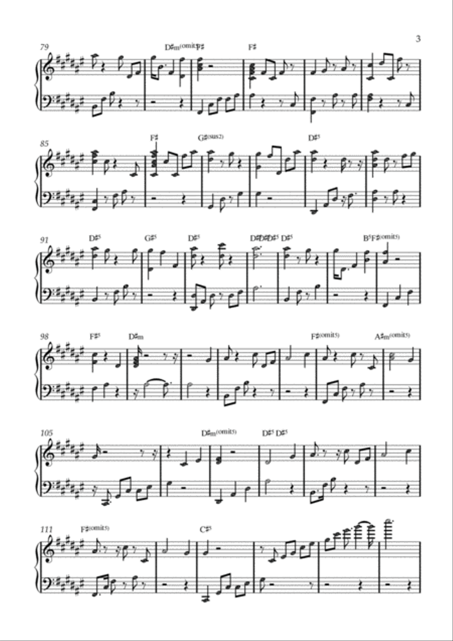 Rescue Rescue Piano Solo scores gallery preview page 3