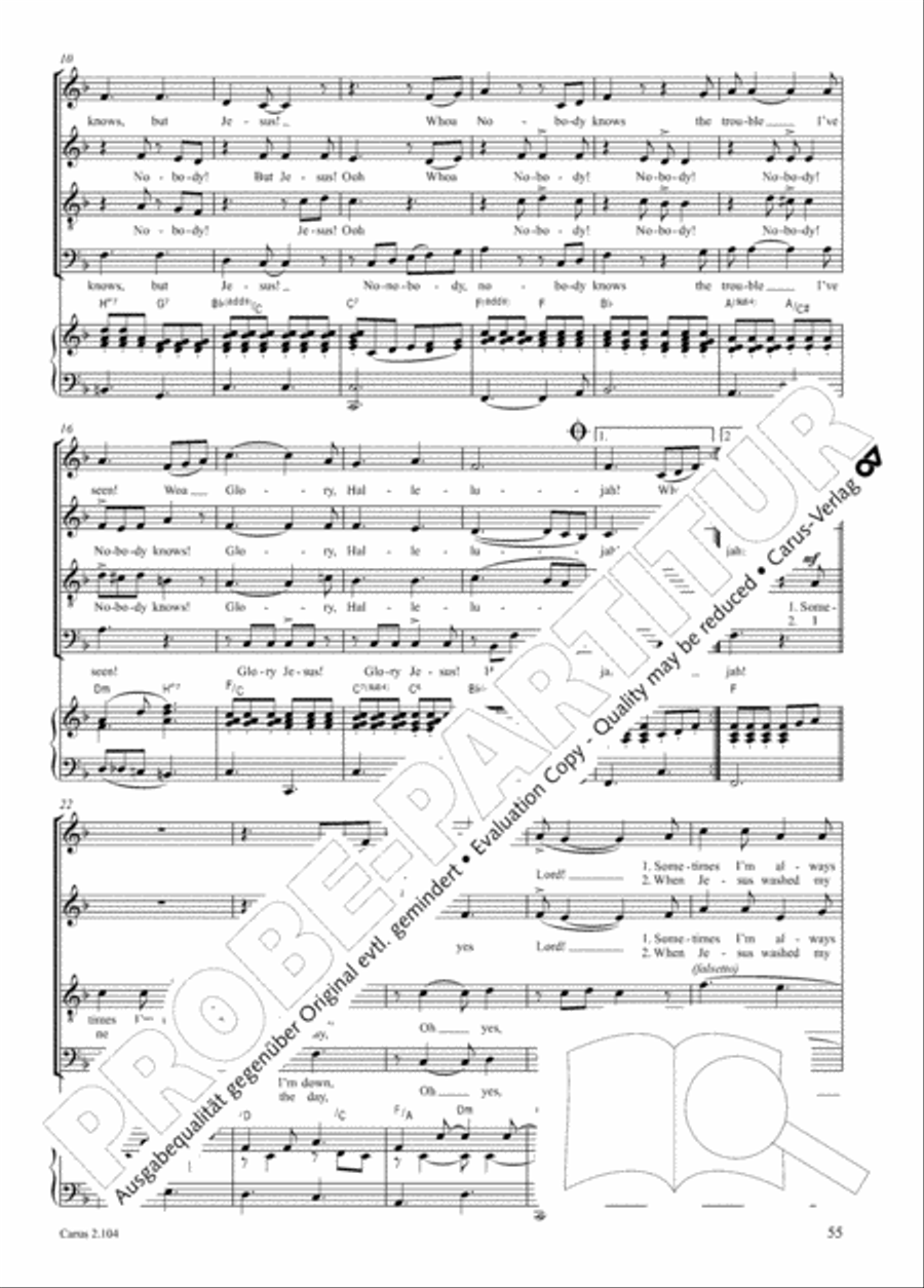 Hallelujah. Gospels and Spirituals for mixed choir Mixed Choir scores gallery preview page 43