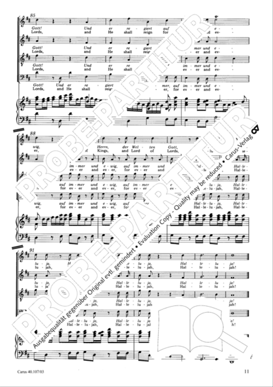 Halleluja (Jesus erschliesst uns die Schrift) 4-Part scores gallery preview page 12