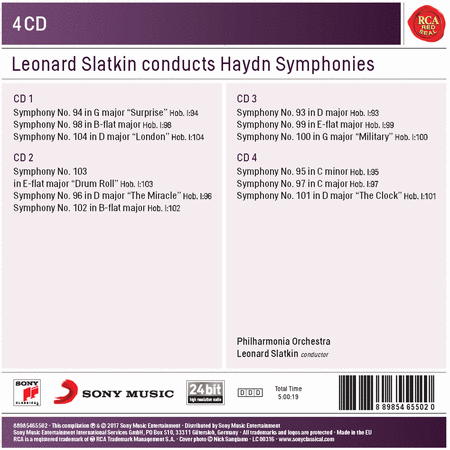 Leonard Slatkin Conducts Haydn Symphonies (Sony Classical Masters)