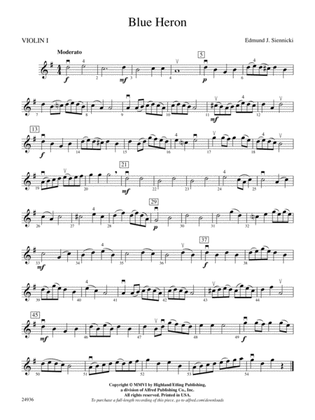 Blue Heron: 1st Violin