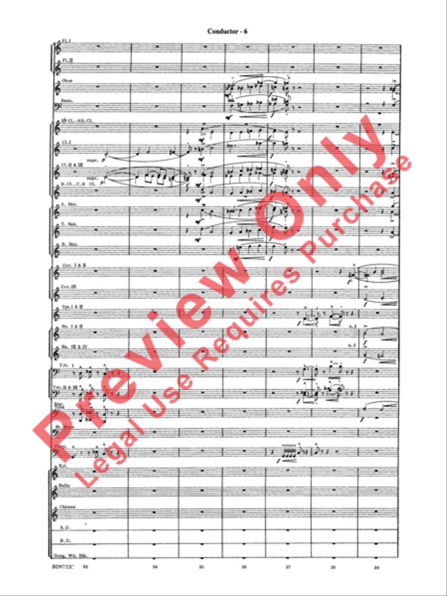 Symphonic Movement Concert Band scores gallery preview page 8