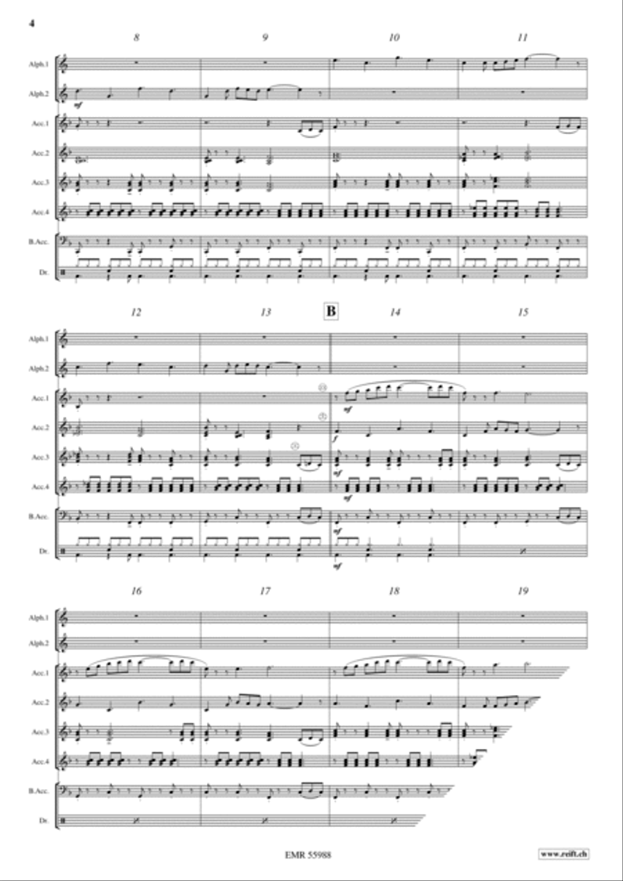 Alphorn Serenade Alphorn Serenade Drums scores gallery preview page 6