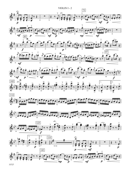 Allegretto (from Symphony No. 82 "The Bear"): 1st Violin