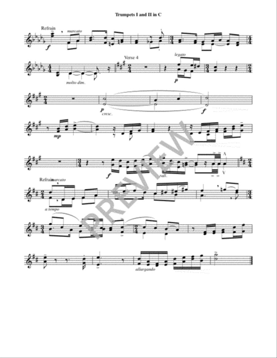 Sing for Joy to God Our Strength - Instrument edition Trombone scores gallery preview page 5