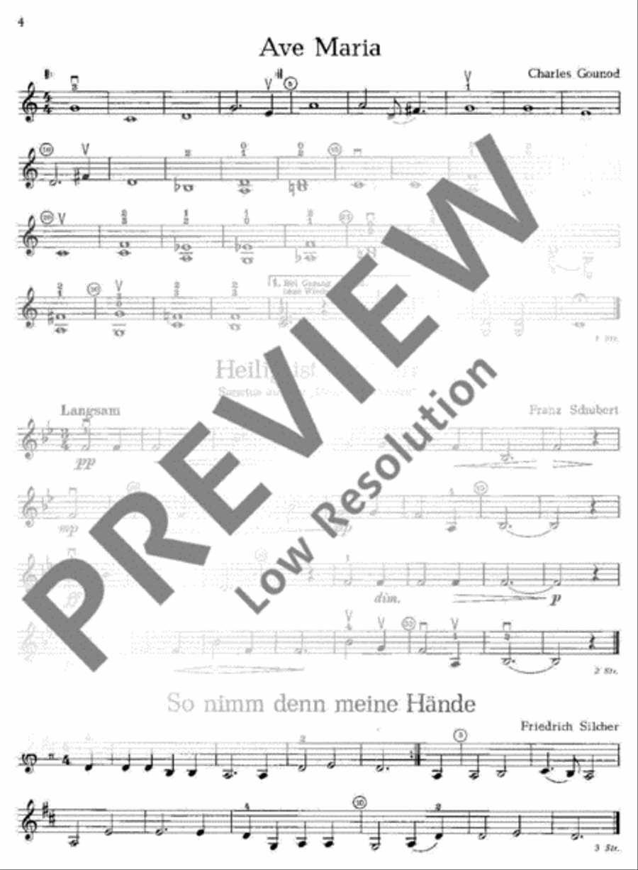 Musik zur Feier Violin scores gallery preview page 5