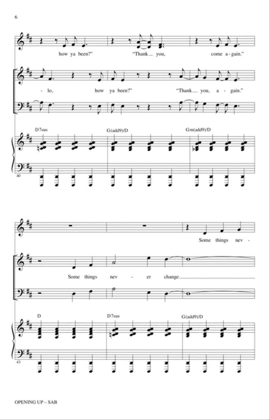 Opening Up (from Waitress The Musical) (arr. Mac Huff) 3-Part scores gallery preview page 5
