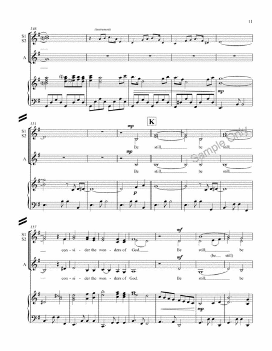 Be Still And Consider Be Still And Consider SSA scores gallery preview page 11