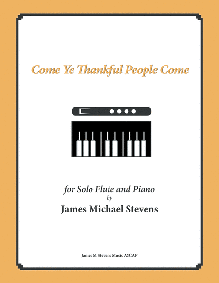 Come Ye Thankful People Come - Flute & Piano image number null