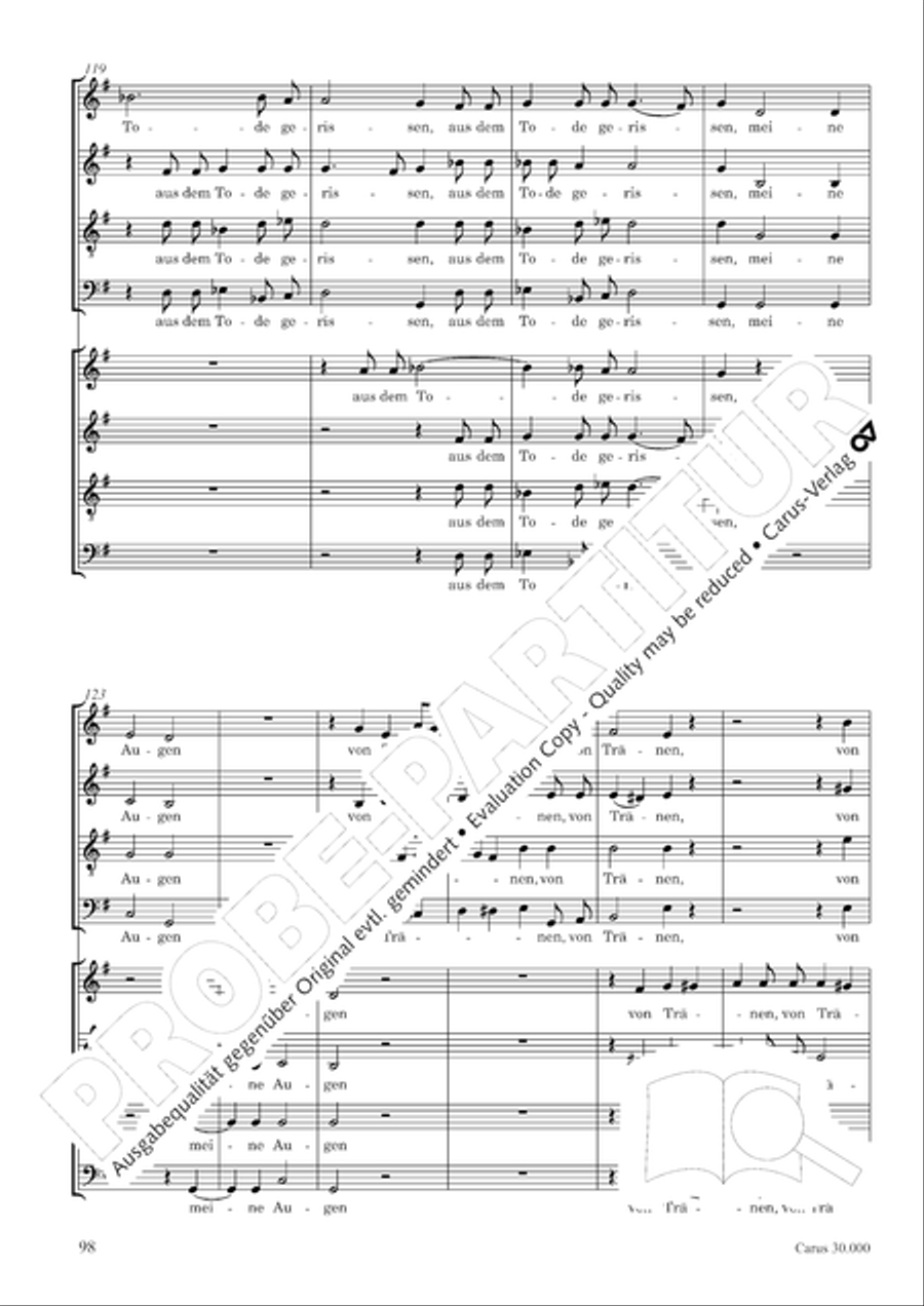 J.L. Bach: The complete motets Choir scores gallery preview page 105