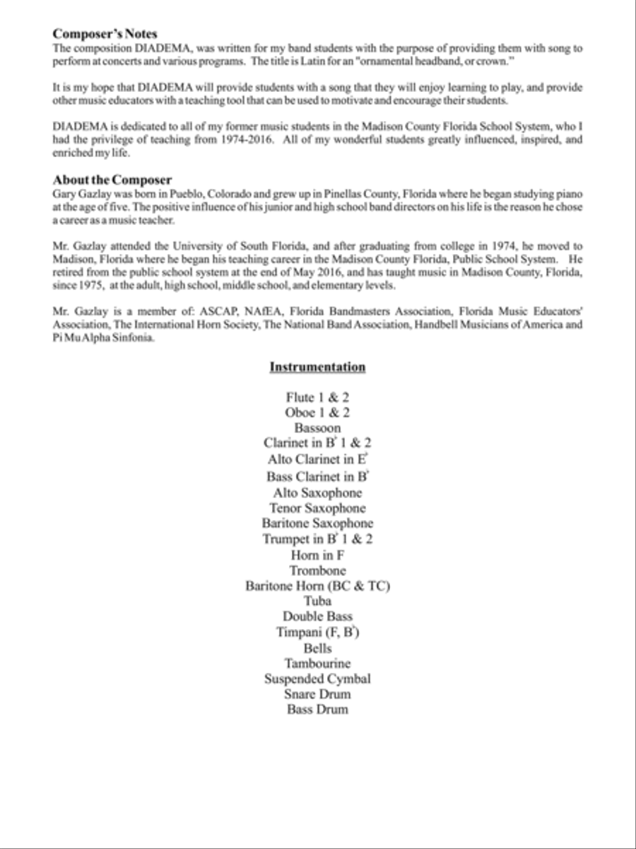 Diadema Concert Band scores gallery preview page 3