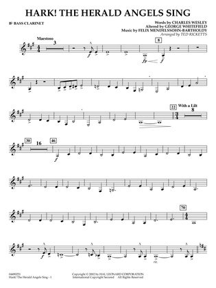 Hark! The Herald Angels Sing (arr. Ted Ricketts) - Bb Bass Clarinet