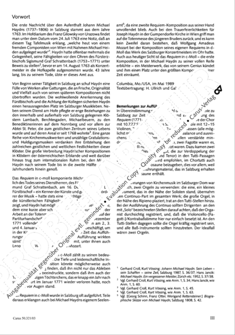 Requiem in C minor 4-Part scores gallery preview page 4