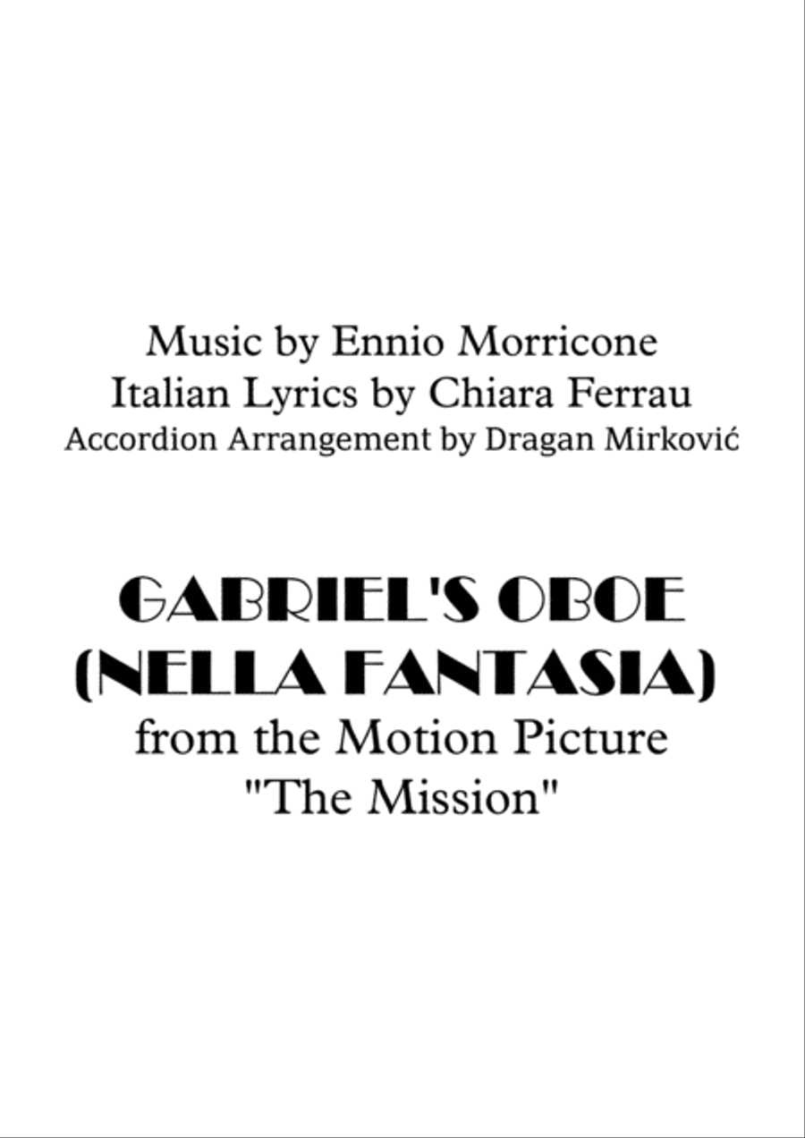 Nella Fantasia Nella Fantasia Accordion scores gallery preview page 1