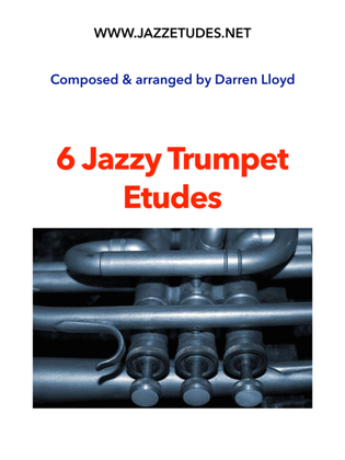 Book cover for 6 jazzy Trumpet etudes