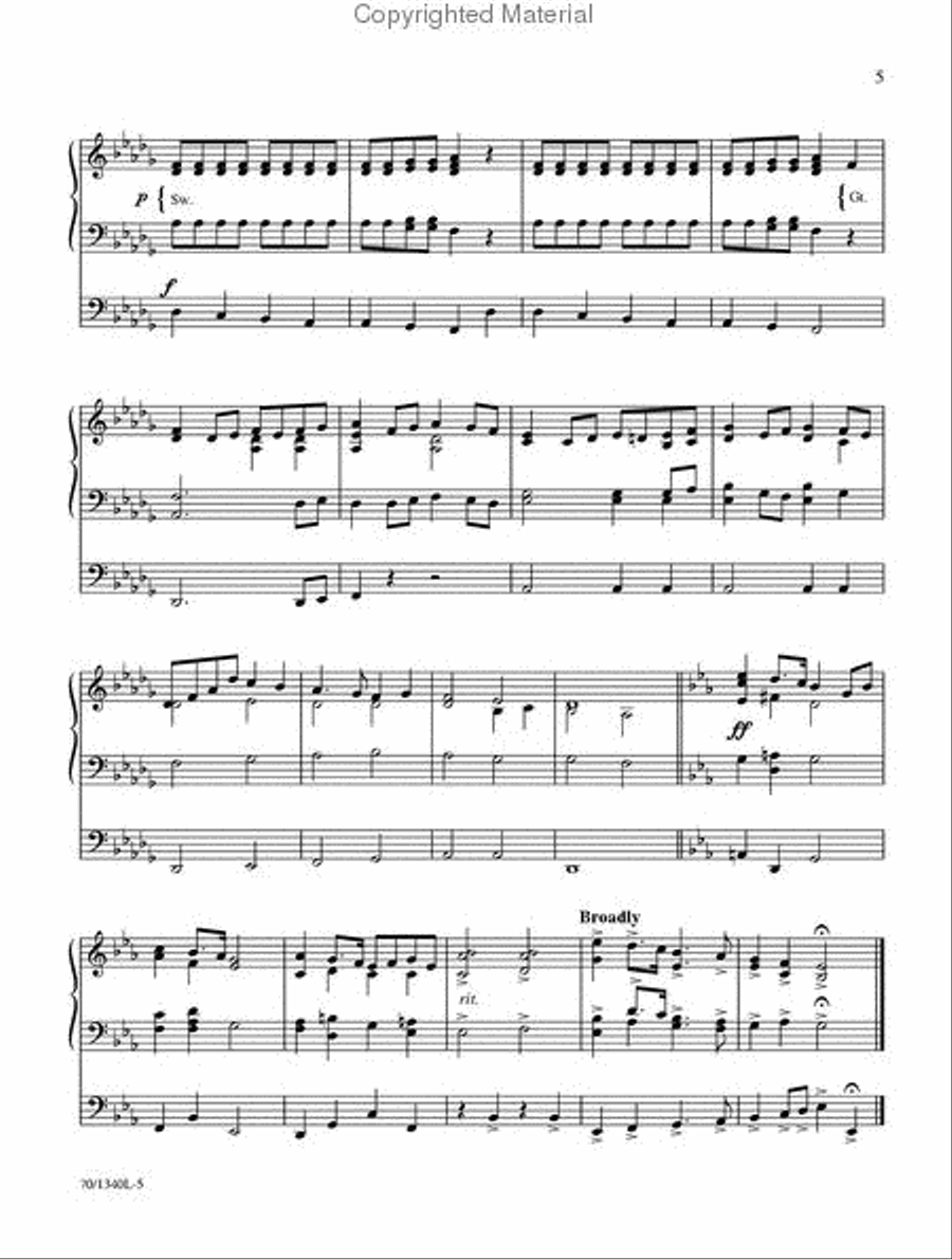 Joy to the World for Organ Organ Solo scores gallery preview page 4