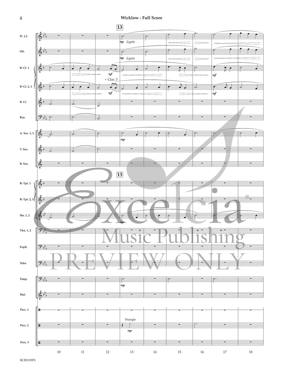 Wicklow (Score) Concert Band scores gallery preview page 5