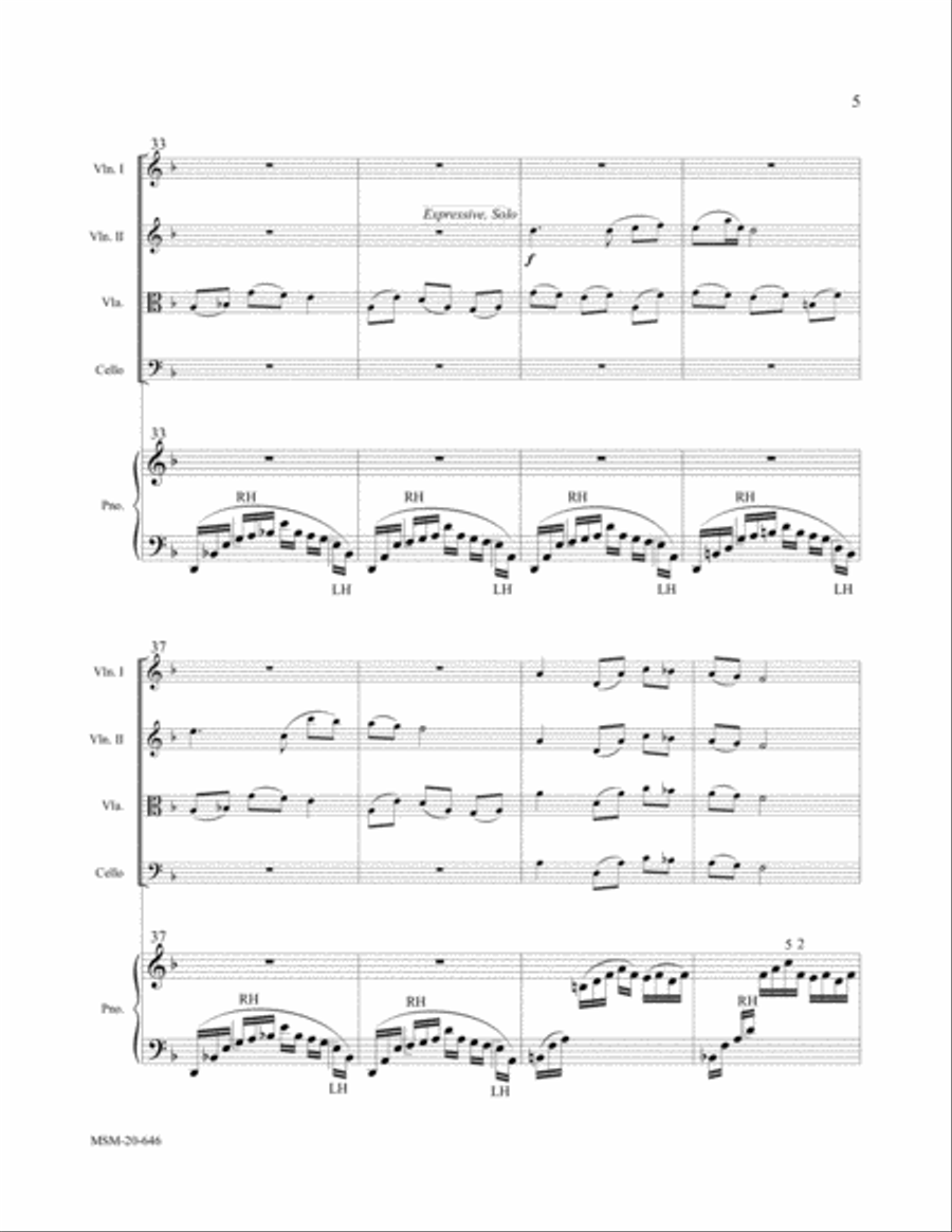 O the Deep, Deep Love Cello scores gallery preview page 5