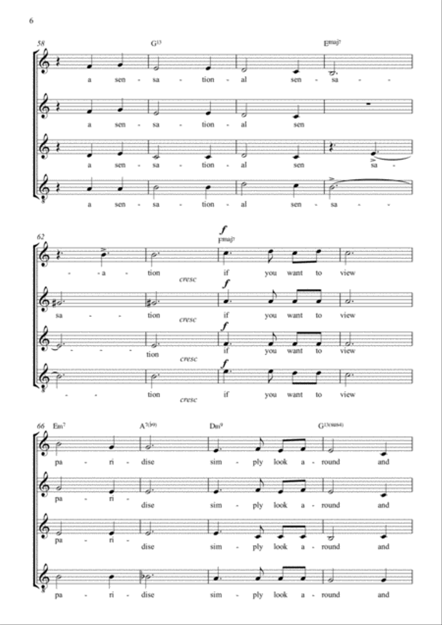Pure Imagination 4-Part scores gallery preview page 6