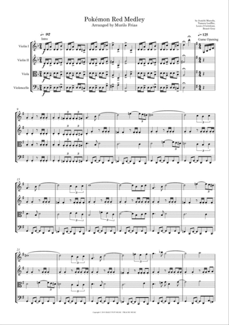 Pokemon String Quartet scores gallery preview page 2