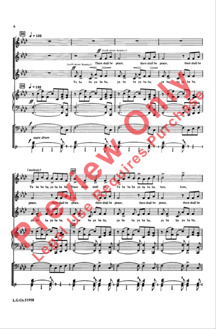 Ya Ba Bom Women's Choir scores gallery preview page 5
