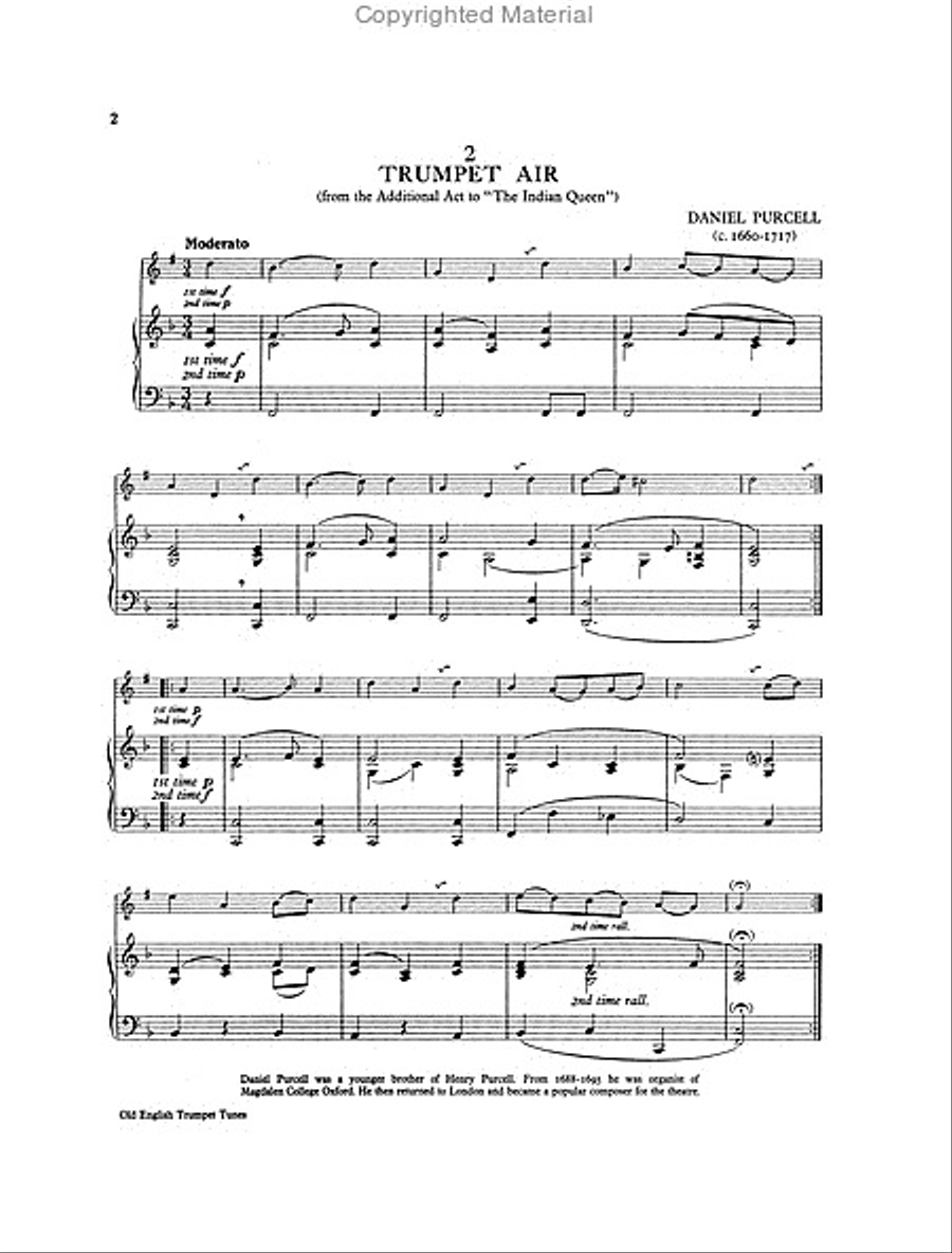 Old English Trumpet Tunes Trumpet Solo scores gallery preview page 3