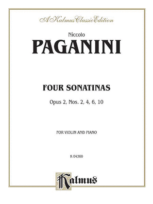 Book cover for Four Sonatinas, Op. 2 Nos. 2, 4, 6, 10