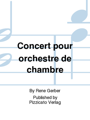 Concert pour orchestre de chambre