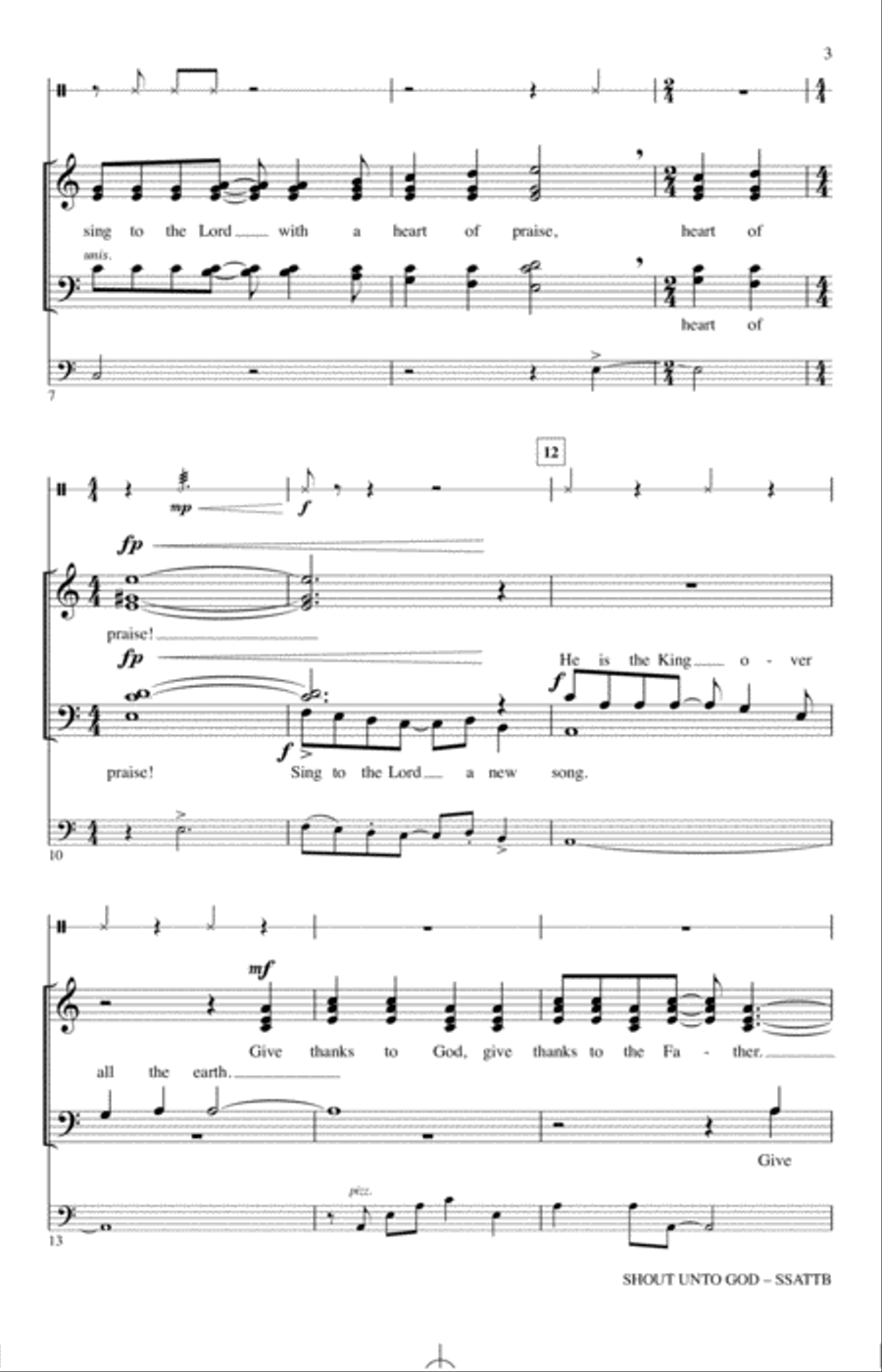 Shout Unto God Shout Unto God 4-Part scores gallery preview page 2