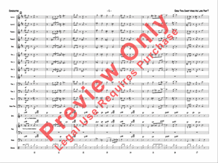 Does This Chart Make Me Look Phat? Jazz Ensemble scores gallery preview page 5