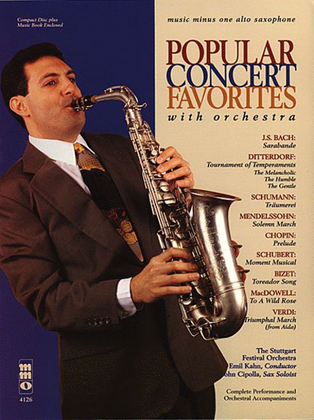 Book cover for Popular Concert Favorites with Orchestra